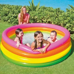 vidaXL Intex Piscine gonflable Sunset 4 anneaux 168x46 cm