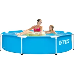 vidaXL Intex Piscine Metal Frame 244x51 cm