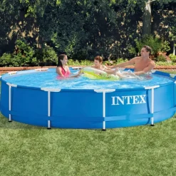 vidaXL Intex Piscine Metal Frame 366 x 76 cm 28210NP