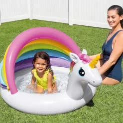 Piscine & Spa-vidaXL Intex Piscine pour bébé Unicorn 127x102x69 cm