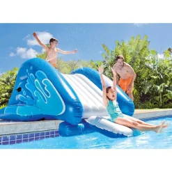 vidaXL Intex Toboggan aquatique gonflable Kool Splash Bleu