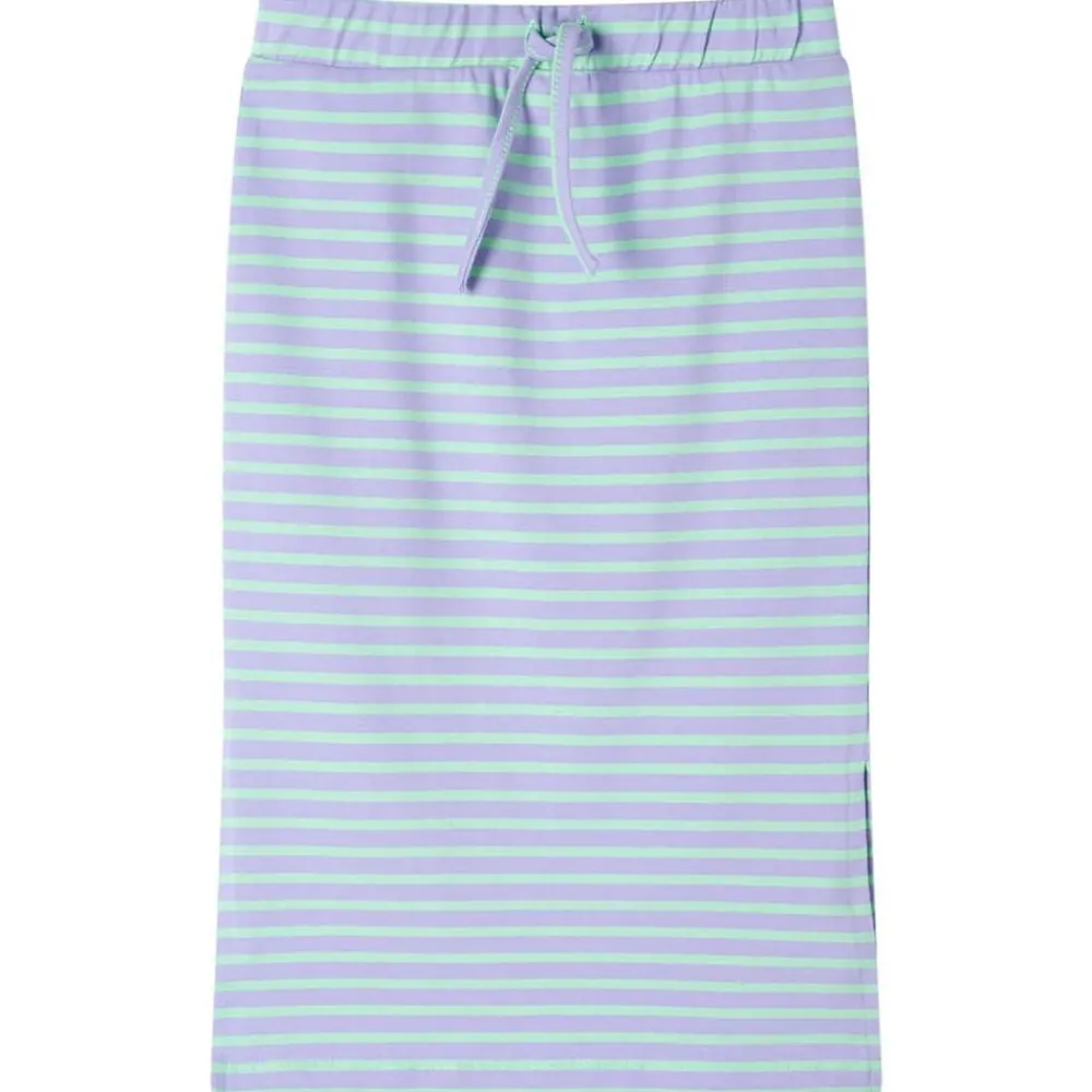 Vêtements & Accessoires-vidaXL Jupe droite pour enfants avec rayures vif 116 Menthe