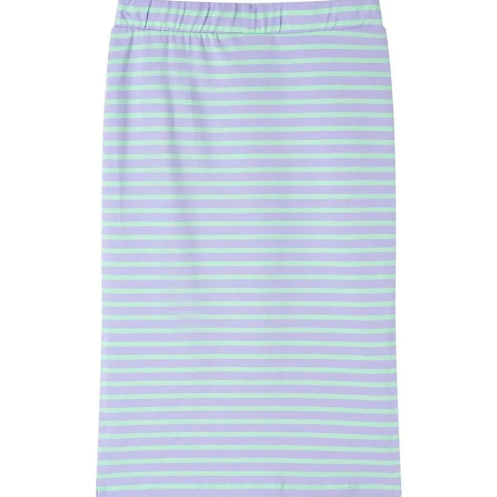 Vêtements & Accessoires-vidaXL Jupe droite pour enfants avec rayures vif 116 Menthe