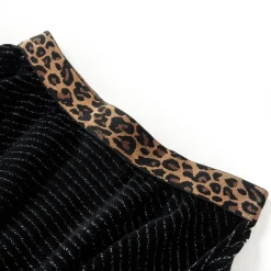 vidaXL Jupe pour enfants avec ceinture léopard noir 116