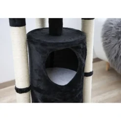 vidaXL Kerbl Arbre à chats Onyx Noir et blanc 81507