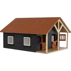 Jouets-vidaXL Kids Globe Écuries de ferme avec 2 box et 1 atelier 1:24 610167