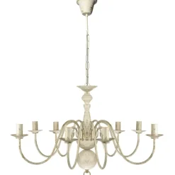vidaXL Lustre en métal antique 8 x E14 ampoules