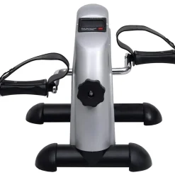 Entraînement & Fitness-vidaXL Mini vélo d'exercices argent à volant en plastique