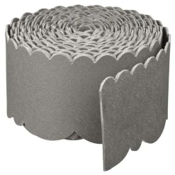 Clôtures & Barrières-vidaXL Nature Bordure de jardin décorative 0,13x12 m 3 mm Gris