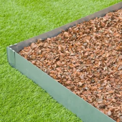 vidaXL Nature Bordures de jardin 3 pcs 91,4x10,2 cm acier