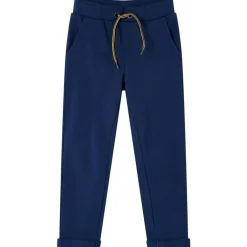 Vêtements & Accessoires-vidaXL Pantalons pour enfants avec cordon de serrage bleu marine 92