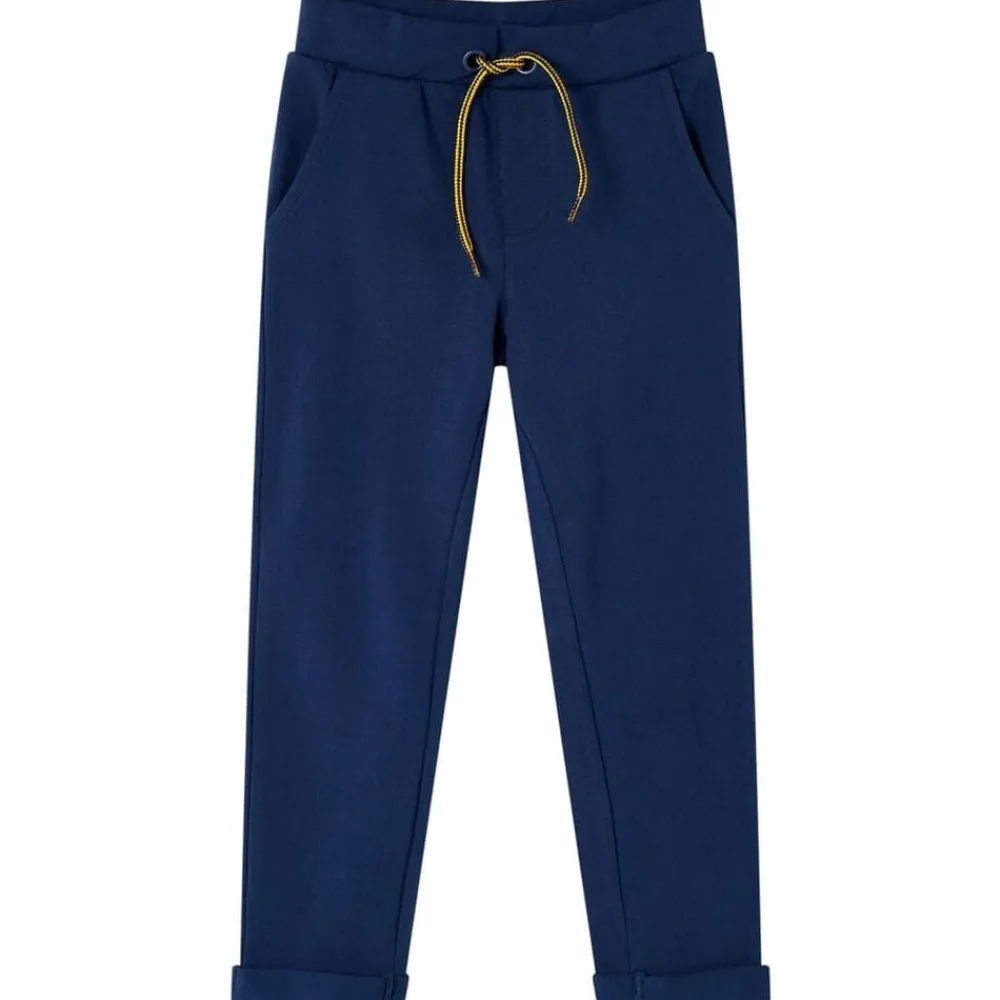 Vêtements & Accessoires-vidaXL Pantalons pour enfants avec cordon de serrage bleu marine 92