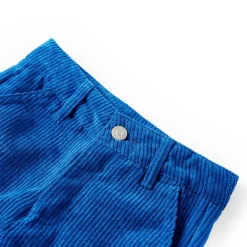vidaXL Pantalons pour enfants velours côtelé bleu cobalt 92