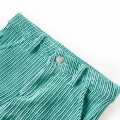 Vêtements & Accessoires-vidaXL Pantalons pour enfants velours côtelé vert menthe 92