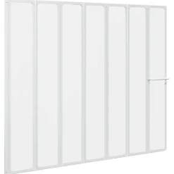 vidaXL Pare baignoire à 7 volets avec porte-serviettes 140 x 168 cm