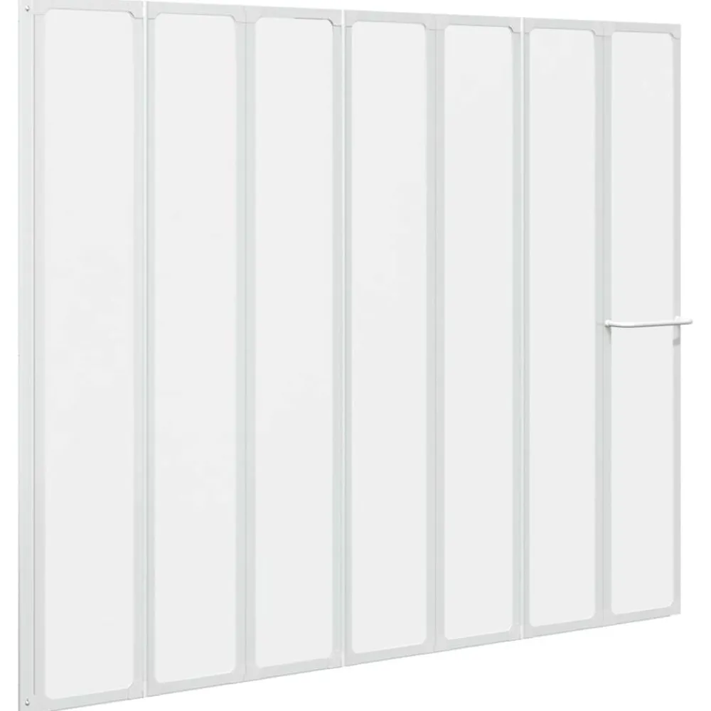 vidaXL Pare baignoire à 7 volets avec porte-serviettes 140 x 168 cm