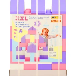Jouets & Équipement D'Éveil Pour Bébés-vidaXL Polesie Wader Blocs en jouet XXL 36 pcs Rose et violet
