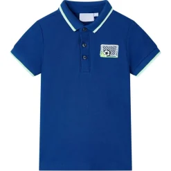 Vêtements & Accessoires-vidaXL Polo pour enfants foncé 104 Bleu