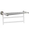 Accessoires De Salle De Bain-vidaXL Porte serviettes double - Barre Fixe 2 tubes