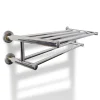 Accessoires De Salle De Bain-vidaXL Porte serviettes double - Barre Fixe 6 tubes