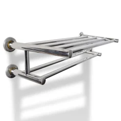 Accessoires De Salle De Bain-vidaXL Porte serviettes double - Barre Fixe 6 tubes