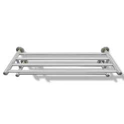 Accessoires De Salle De Bain-vidaXL Porte serviettes double - Barre Fixe 6 tubes