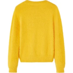 Vêtements & Accessoires-vidaXL Pull-over tricoté pour enfants foncé 104 Ocre
