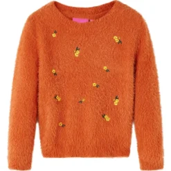 vidaXL Pull-over tricoté pour enfants brûlé 92
