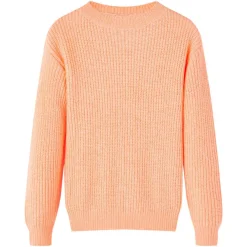 Vêtements & Accessoires-vidaXL Pull-over tricoté pour enfants vif 128 Orange