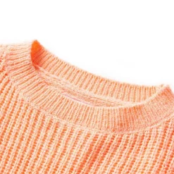 Vêtements & Accessoires-vidaXL Pull-over tricoté pour enfants vif 128 Orange