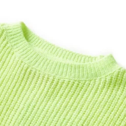 vidaXL Pull-over tricoté pour enfants fluo 116