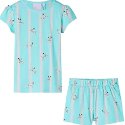 Vêtements & Accessoires-vidaXL Pyjamas à manches courtes pour enfants écru 104