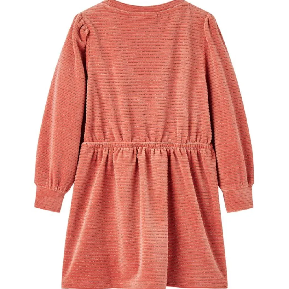 vidaXL Robe enfants à manches longues rose moyen 92