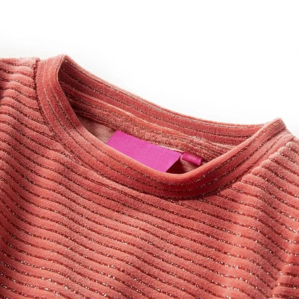 vidaXL Robe enfants à manches longues rose moyen 92