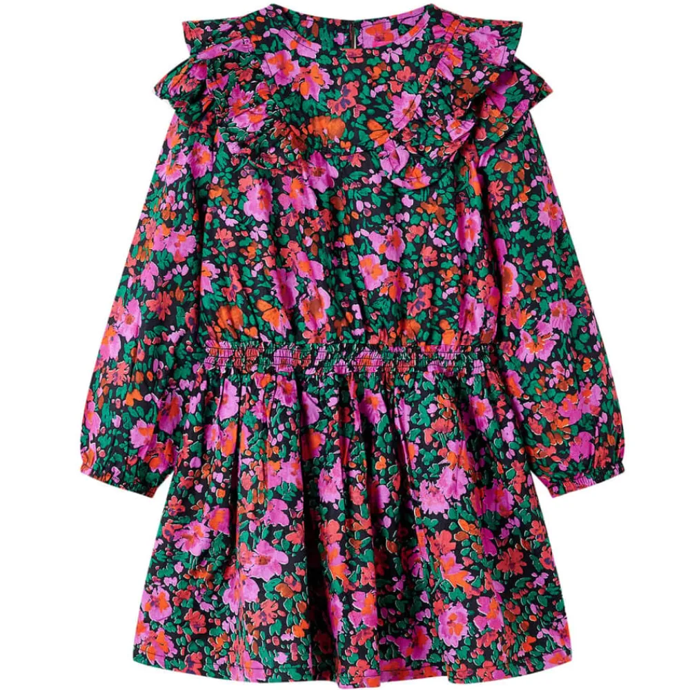 vidaXL Robe pour enfants à manches longues rose vif 92