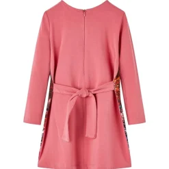 Vêtements & Accessoires-vidaXL Robe pour enfants à manches longues vieux 104 Rose
