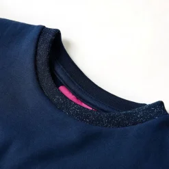 Vêtements & Accessoires-vidaXL Robe pour enfants à manches longues bleu marine 92