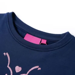 Vêtements & Accessoires-vidaXL Robe sweatshirt pour enfants bleu marine 92