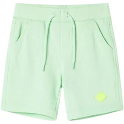 Vêtements & Accessoires-vidaXL Short pour enfants avec cordon de serrage vif 128 Vert