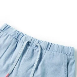 vidaXL Short pour enfants bleu denim doux 92