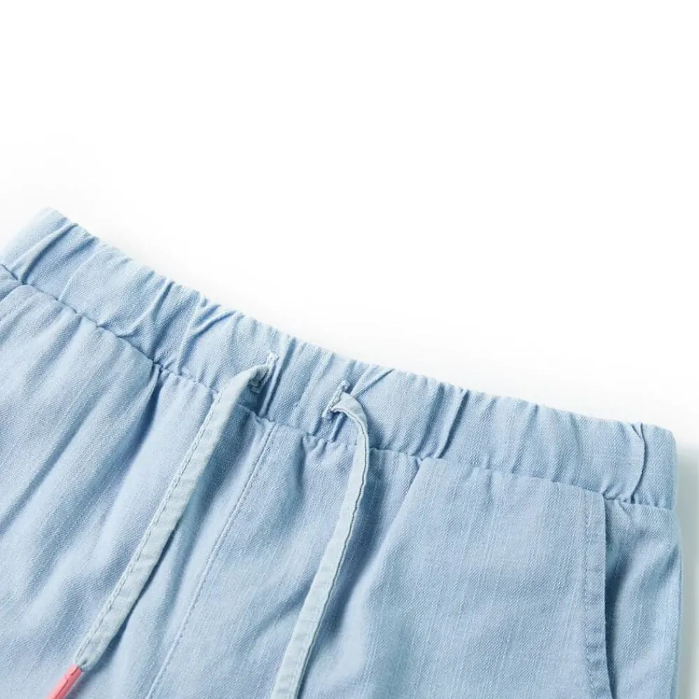 vidaXL Short pour enfants bleu denim doux 92