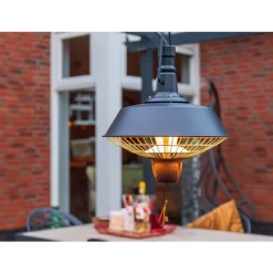 Appareils Électroménagers-vidaXL Sunred Chauffage suspendu Indus 2100 W Halogène Noir RSH16