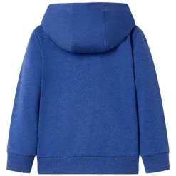 vidaXL Sweat-shirt à capuche fermeture éclair enfants foncé mélangé 92