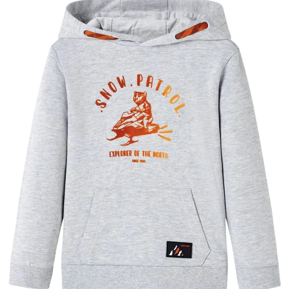 vidaXL Sweatshirt à capuche pour enfants mélange et orange 92