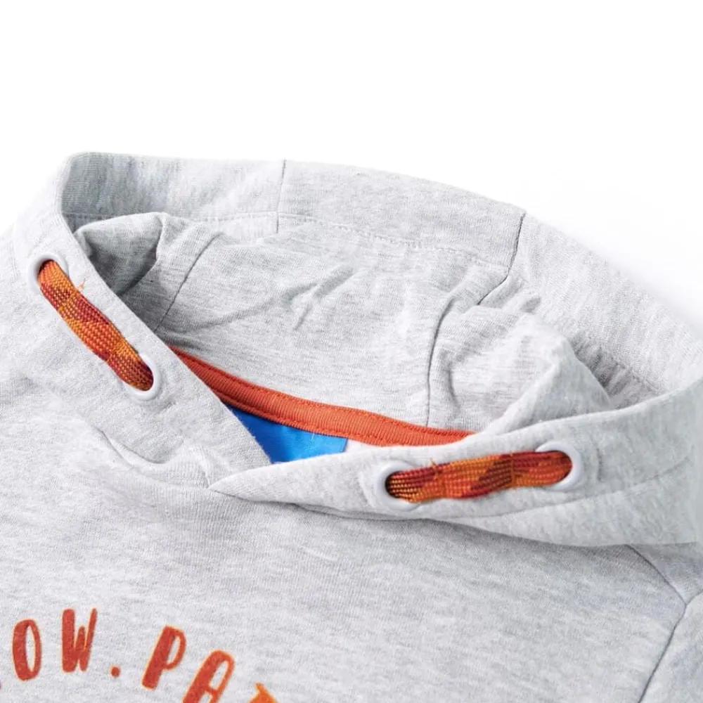 vidaXL Sweatshirt à capuche pour enfants mélange et orange 92