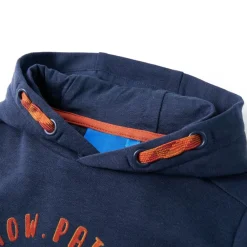 vidaXL Sweatshirt à capuche pour enfants mélange et orange 92
