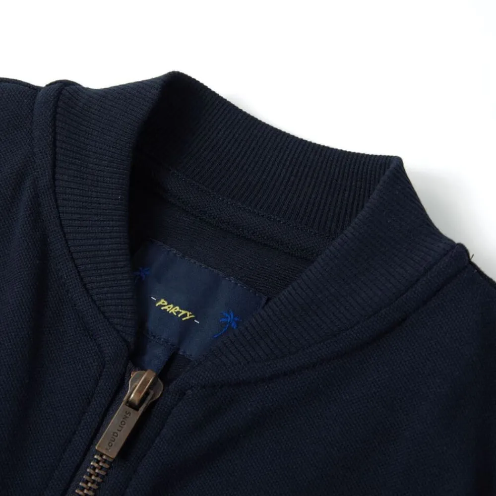 vidaXL Sweatshirt pour enfants avec fermeture éclair bleu marine 92