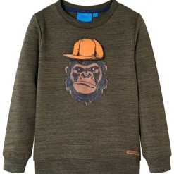 vidaXL Sweatshirt pour enfants foncé mélangé 104