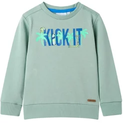 Vêtements & Accessoires-vidaXL Sweatshirt pour enfants clair 104 Kaki