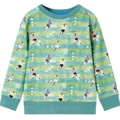 Vêtements & Accessoires-vidaXL Sweatshirt pour enfants mélange vert clair 116